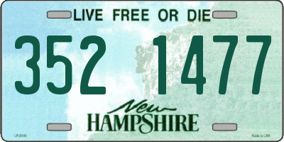 NH license plate 3521477
