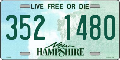 NH license plate 3521480