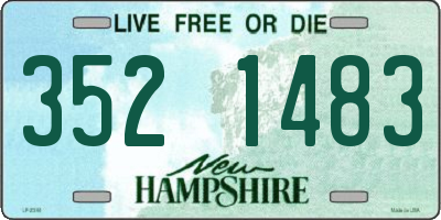 NH license plate 3521483