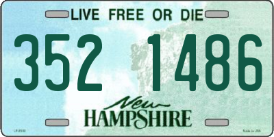 NH license plate 3521486