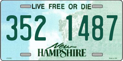 NH license plate 3521487