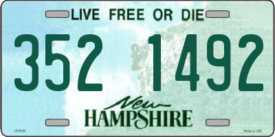 NH license plate 3521492