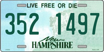 NH license plate 3521497