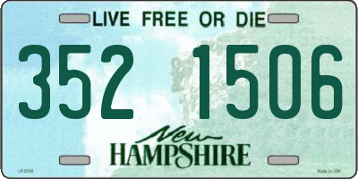 NH license plate 3521506