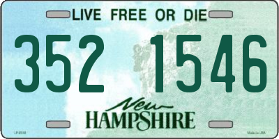 NH license plate 3521546