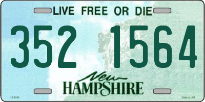 NH license plate 3521564