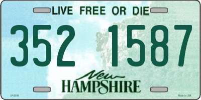 NH license plate 3521587