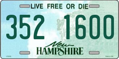 NH license plate 3521600