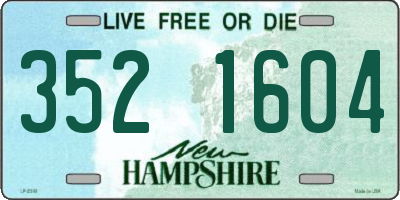 NH license plate 3521604