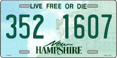 NH license plate 3521607