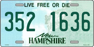 NH license plate 3521636