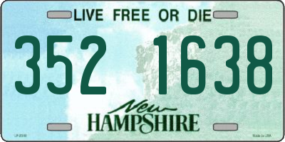 NH license plate 3521638