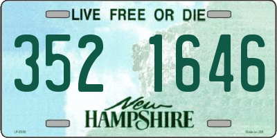 NH license plate 3521646