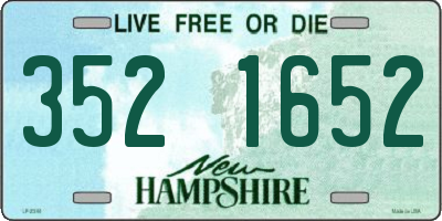 NH license plate 3521652
