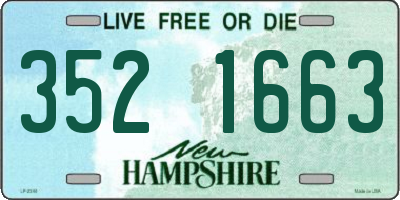 NH license plate 3521663