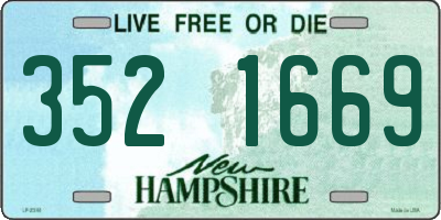 NH license plate 3521669