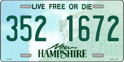 NH license plate 3521672