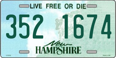 NH license plate 3521674