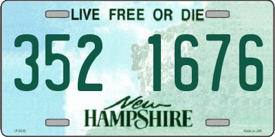 NH license plate 3521676