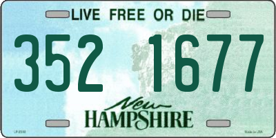 NH license plate 3521677