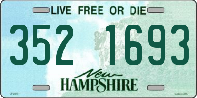 NH license plate 3521693