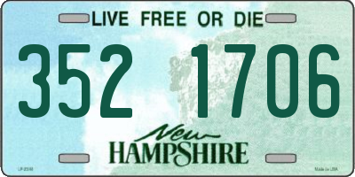 NH license plate 3521706