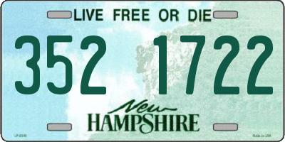 NH license plate 3521722
