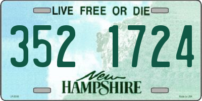 NH license plate 3521724