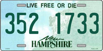 NH license plate 3521733