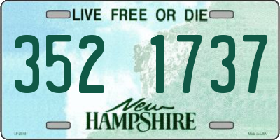 NH license plate 3521737