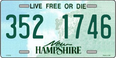 NH license plate 3521746