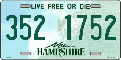 NH license plate 3521752