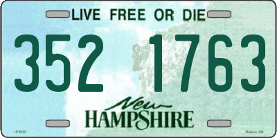 NH license plate 3521763