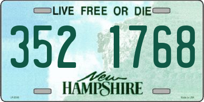 NH license plate 3521768