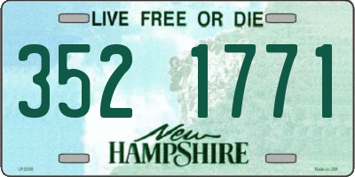 NH license plate 3521771