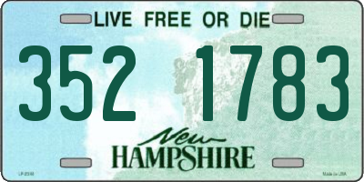 NH license plate 3521783