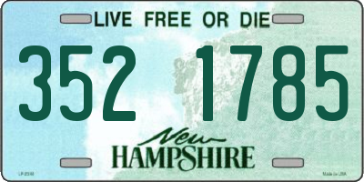NH license plate 3521785