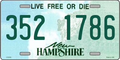 NH license plate 3521786