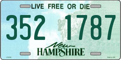 NH license plate 3521787