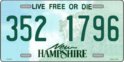NH license plate 3521796