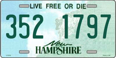 NH license plate 3521797