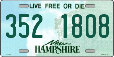 NH license plate 3521808