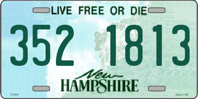 NH license plate 3521813
