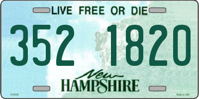 NH license plate 3521820