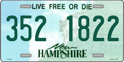 NH license plate 3521822
