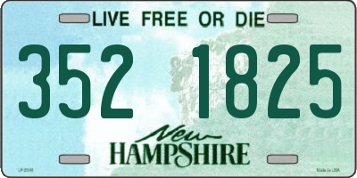 NH license plate 3521825