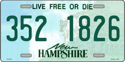 NH license plate 3521826