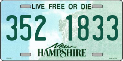NH license plate 3521833