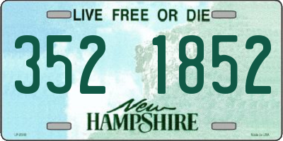 NH license plate 3521852