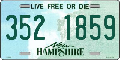 NH license plate 3521859